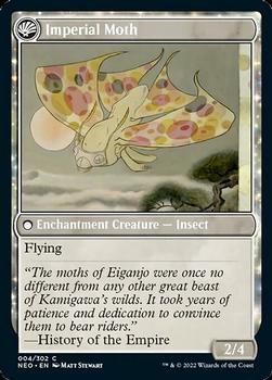 2022 Magic: The Gathering Kamigawa Neon Dynasty #4 Befriending the Moths // Imperial Moth Back
