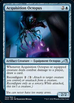 2022 Magic: The Gathering Kamigawa Neon Dynasty #44 Acquisition Octopus Front