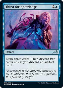 2022 Magic: The Gathering Kamigawa Neon Dynasty #85 Thirst for Knowledge Front