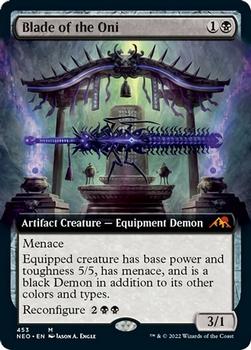 2022 Magic: The Gathering Kamigawa Neon Dynasty #453 Blade of the Oni Front