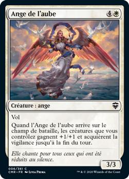 2020 Magic The Gathering Commander Legends French #6 Ange de l'aube Front