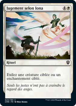 2020 Magic The Gathering Commander Legends French #25 Jugement selon Iona Front