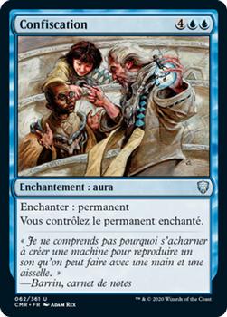2020 Magic The Gathering Commander Legends French #62 Confiscation Front