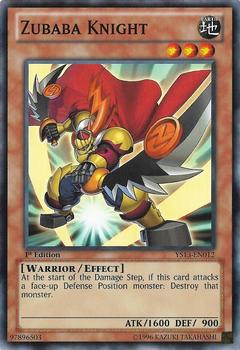 2013 Yu-Gi-Oh! V for Victory English 1st Edition #YS13-EN012 Zubaba Knight Front