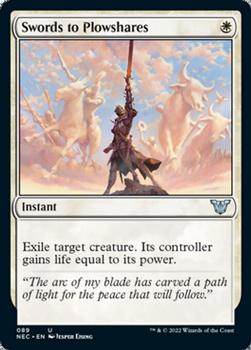 2022 Magic: The Gathering Kamigawa Neon Dynasty Commander #89 Swords to Plowshares Front