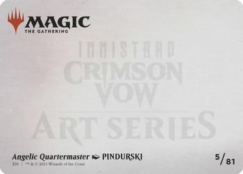 2021 Magic The Gathering Innistrad: Crimson Vow - Art Series #5 Angelic Quartermaster Back