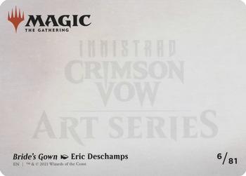 2021 Magic The Gathering Innistrad: Crimson Vow - Art Series #6 Bride's Gown Back