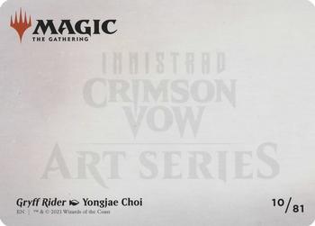 2021 Magic The Gathering Innistrad: Crimson Vow - Art Series #10 Gryff Rider Back