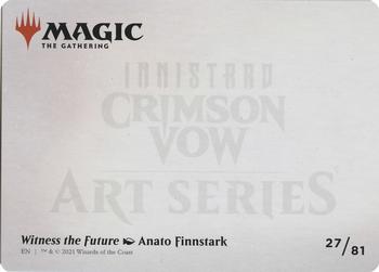 2021 Magic The Gathering Innistrad: Crimson Vow - Art Series #27 Witness the Future Back