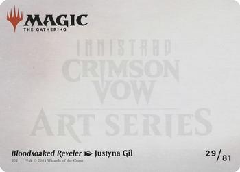 2021 Magic The Gathering Innistrad: Crimson Vow - Art Series #29 Bloodsoaked Reveler Back