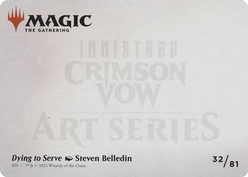 2021 Magic The Gathering Innistrad: Crimson Vow - Art Series #32 Dying to Serve Back