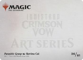 2021 Magic The Gathering Innistrad: Crimson Vow - Art Series #36 Parasitic Grasp Back