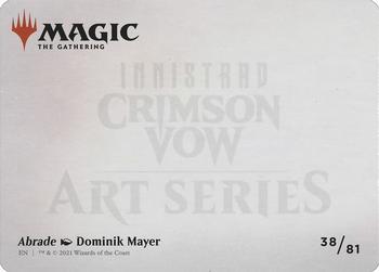 2021 Magic The Gathering Innistrad: Crimson Vow - Art Series #38 Abrade Back