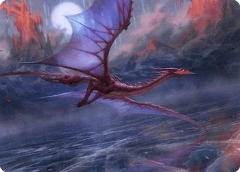 2021 Magic The Gathering Innistrad: Crimson Vow - Art Series #46 Manaform Hellkite Front