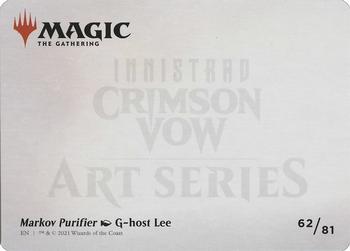 2021 Magic The Gathering Innistrad: Crimson Vow - Art Series #62 Markov Purifier Back
