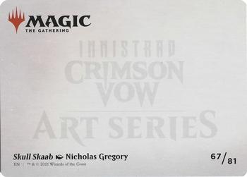 2021 Magic The Gathering Innistrad: Crimson Vow - Art Series #67 Skull Skaab Back