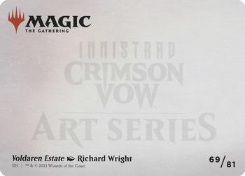 2021 Magic The Gathering Innistrad: Crimson Vow - Art Series #69 Voldaren Estate Back