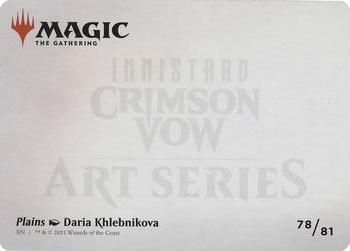 2021 Magic The Gathering Innistrad: Crimson Vow - Art Series #78 Plains Back