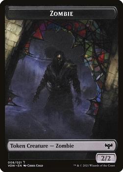 2021 Magic The Gathering Innistrad: Crimson Vow - Token #008/021 Zombie Front
