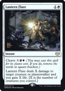 2021 Magic The Gathering Innistrad: Crimson Vow - Date Stamped Promo #23 Lantern Flare Front
