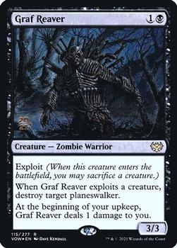 2021 Magic The Gathering Innistrad: Crimson Vow - Date Stamped Promo #115 Graf Reaver Front
