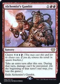 2021 Magic The Gathering Innistrad: Crimson Vow - Date Stamped Promo #140 Alchemist's Gambit Front