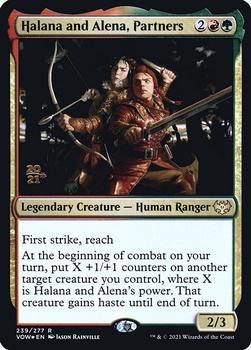2021 Magic The Gathering Innistrad: Crimson Vow - Date Stamped Promo #239 Halana and Alena, Partners Front