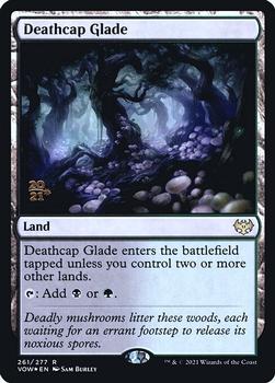 2021 Magic The Gathering Innistrad: Crimson Vow - Date Stamped Promo #261 Deathcap Glade Front