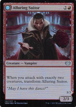 2021 Magic The Gathering Innistrad: Crimson Vow - Foil #141 Alluring Suitor // Deadly Dancer Front