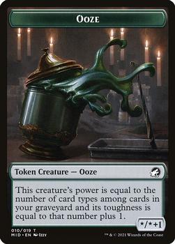 2021 Magic The Gathering Innistrad: Midnight Hunt - Token #010/019 Ooze Front
