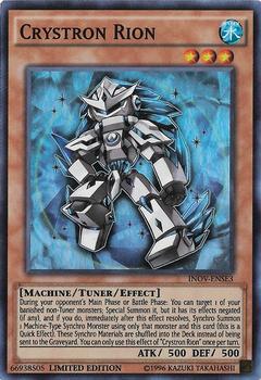 2016 Yu-Gi-Oh! Invasion: Vengeance English Limited Edition #INOV-ENSE3 Crystron Rion Front