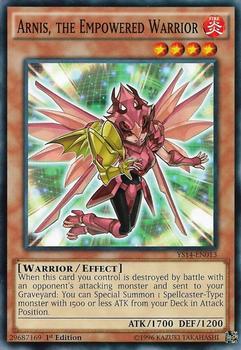2014 Yu-Gi-Oh! Space-Time Showdown English 1st Edition #YS14-EN013 Arnis, the Empowered Warrior Front