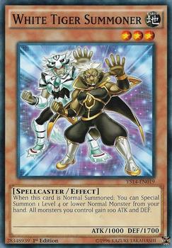 2014 Yu-Gi-Oh! Space-Time Showdown English 1st Edition #YS14-EN019 White Tiger Summoner Front