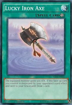 2014 Yu-Gi-Oh! Space-Time Showdown English 1st Edition #YS14-EN027 Lucky Iron Axe Front