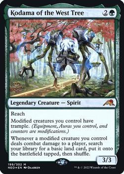 2022 Magic: The Gathering Kamigawa Neon Dynasty - Date Stamped Promo #199 Kodama of the West Tree Front