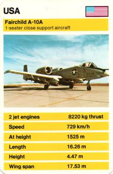 1970-79 Top Trumps Military Aircraft #NNO Fairchild A-10A Front