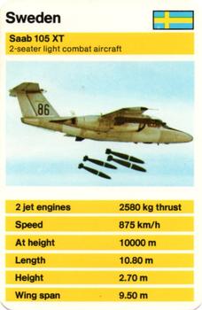 1970-79 Top Trumps Military Aircraft #NNO Saab 105 XT Front