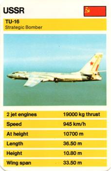 1970-79 Top Trumps Military Aircraft #NNO TU-16 Front