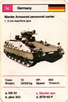 1970-79 Top Trumps Tanks #1c Marder Armoured personnel carrier Front