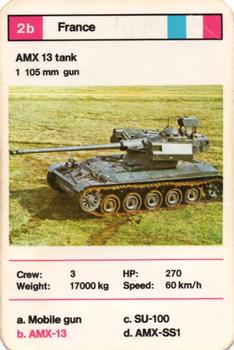 1970-79 Top Trumps Tanks #2b AMX 13 tank Front