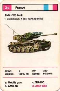 1970-79 Top Trumps Tanks #2d AMX-SS1 tank Front