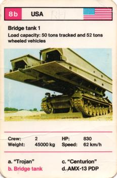 1970-79 Top Trumps Tanks #8b Bridge tank 1 Front