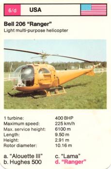 1970-79 Top Trumps Helicopters #6d Bell 206 