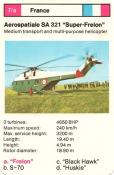 1970-79 Top Trumps Helicopters #7a Aerospatiale SA 321 