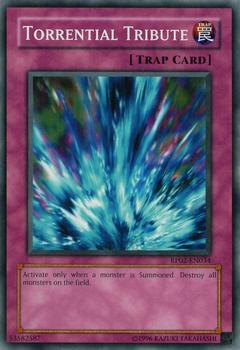 2009 Yu-Gi-Oh! Retro Pack 2 English #RP02-EN034 Torrential Tribute Front