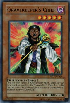 2009 Yu-Gi-Oh! Retro Pack 2 English #RP02-EN076 Gravekeeper's Chief Front