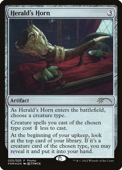 2022 Magic: The Gathering Year of the Tiger Promos #5 Herald's Horn Front