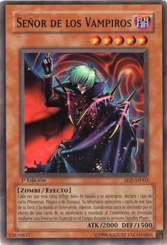 2005 Yu-Gi-Oh! Structure Deck Zombie Madness Spanish 1st Edition #SD2-SP003 Vampire Lord Front