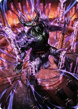 2022 Magic: The Gathering Kamigawa Neon Dynasty - Art Series #56 Hidetsugu, Devouring Chaos Front
