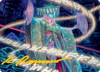 2022 Magic: The Gathering Kamigawa Neon Dynasty - Art Series Gold Stamped Signature #5 Satsuki, the Living Lore Front